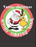 Funny Christmas Words Coloring Book