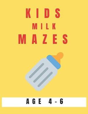 Kids Milk Mazes Age 4-6