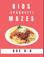 Kids Spaghetti Mazes Age 4-6