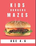 Kids Burger Mazes Age 4-6