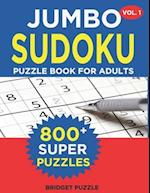 Jumbo Sudoku Puzzle Book For Adults (Vol. 1)