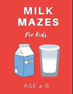 Milk Mazes For Kids Age 4-6