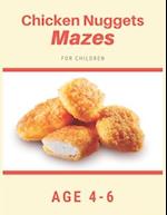 Chicken Nugget Mazes For Children Age 4-6