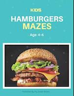 Kids Hamburger Mazes Age 4-6