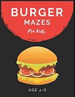 Burger Mazes For Kids Age 4-6