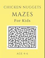 Chicken Nugget Mazes For Kids Age 4-6