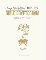 Large Print Edition Puzzle Book Bible Cryptogram