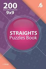 Straights - 200 Easy to Normal Puzzles 9x9 (Volume 6)