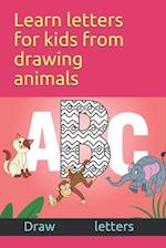 Learn letters for kids from drawing animals Draw letters
