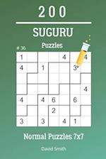 Suguru Puzzles - 200 Normal Puzzles 7x7 vol.36