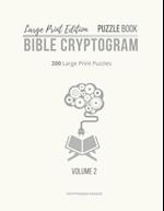 Large Print Edition Puzzle Book 2 Bible Cryptogram