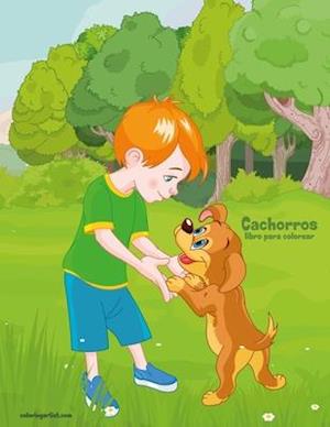 Cachorros libro para colorear