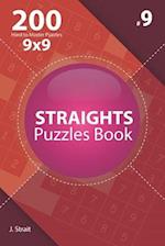 Straights - 200 Hard to Master Puzzles 9x9 (Volume 9)