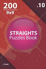 Straights - 200 Hard to Master Puzzles 9x9 (Volume 10)