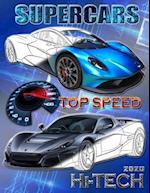 Supercars top speed: 2020 Coloring book for all ages 