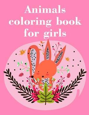 Animals coloring book for girls