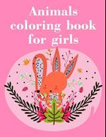 Animals coloring book for girls