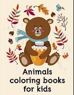 Animals coloring books for kids