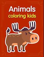 Animals coloring kids