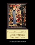 Woman at Illuminated Window: August Macke Cross Stitch Pattern 