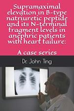 Supramaximal elevation in B-type natriuretic peptide and its N-terminal fragment levels in anephric patients with heart failure: a case series 