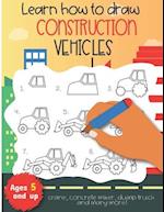 Learn how to draw construction vehicles crane, concrete mixer, dump truck, and many more! Ages 5 and up
