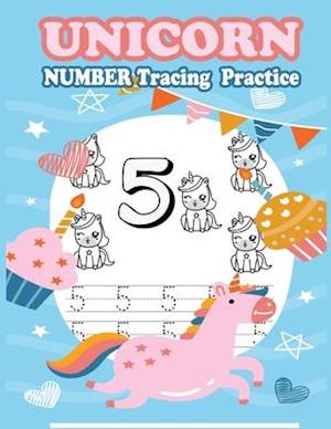 Unicorn Number Tracing Practice