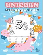 Unicorn Number Tracing Practice