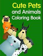 Cute Pets and Animals Coloring Book