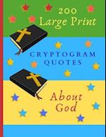 200 Large Print Cryptogram Quotes About God