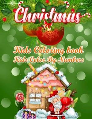 Christmas Kids Coloring Book Kids Color By Numbers