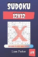 Sudoku X 12x12 - 200 Hard to Very Hard Puzzles vol.9