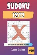 Sudoku X 12x12 - 200 Easy to Very Hard Puzzles vol.10