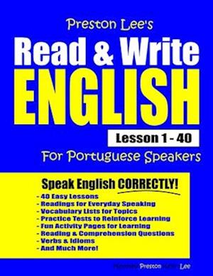 Preston Lee's Read & Write English Lesson 1 - 40 For Portuguese Speakers