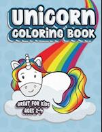 Unicorn Coloring Book Great For Kids Ages 2-4