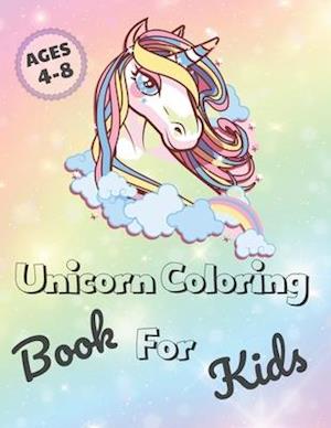 Unicorn Coloring Book For Kids: Unicorns Coloring Pages for Girls & Boys | Ages 4-8 (8,5x11)