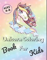 Unicorn Coloring Book For Kids: Unicorns Coloring Pages for Girls & Boys | Ages 4-8 (8,5x11) 