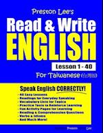 Preston Lee's Read & Write English Lesson 1 - 40 For Taiwanese