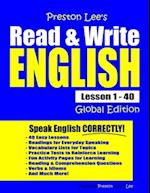 Preston Lee's Read & Write English Lesson 1 - 40 Global Edition