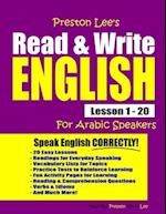 Preston Lee's Read & Write English Lesson 1 - 20 For Arabic Speakers