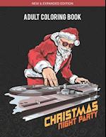 Adult Coloring Book - Christmas Night Party