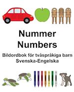 Svenska-Engelska Nummer/Numbers Bildordbok för tvåspråkiga barn