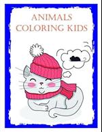 Animals coloring kids