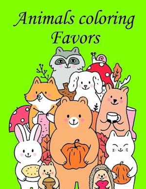 Animals coloring Favors