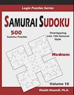 Samurai Sudoku: 500 Medium Sudoku Puzzles Overlapping into 100 Samurai Style 