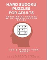 Hard Sudoku Puzzle Book for Adults