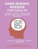 Hard Sudoku Puzzle Book for Adults