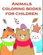 Animals coloring books for children