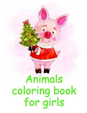 Animals coloring book for girls