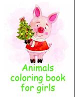 Animals coloring book for girls